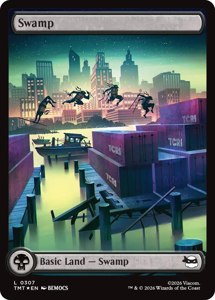 Image for Swamp (0307) (Surge Foil) (307) (TMT) - Magic: The Gathering