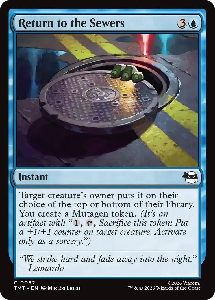 Image for Return to the Sewers (52) (TMT) - Magic: The Gathering