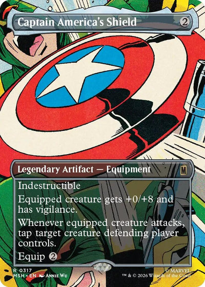 Captain America's Shield (Borderless) (0317) (317) (MSH)