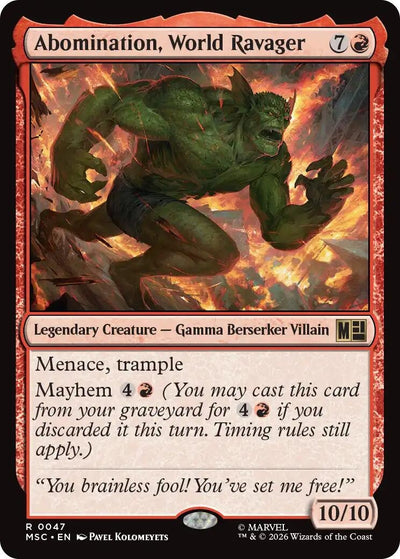 Abomination, World Ravager (Surge Foil) (47) (MSC)