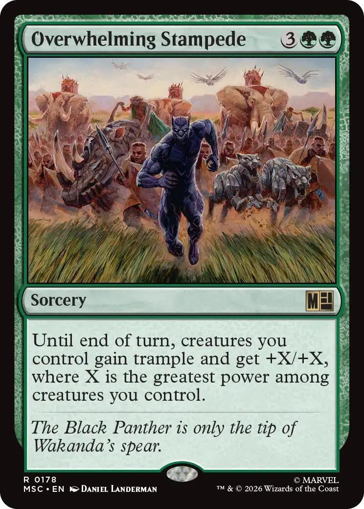 Image for Overwhelming Stampede (Surge Foil) (178) (MSC) - Magic: The Gathering