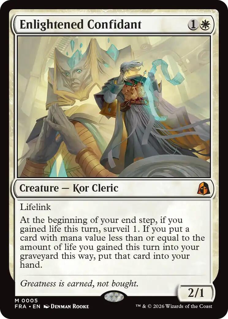 Image for Enlightened Confidant (5) (FRA) - Magic: The Gathering