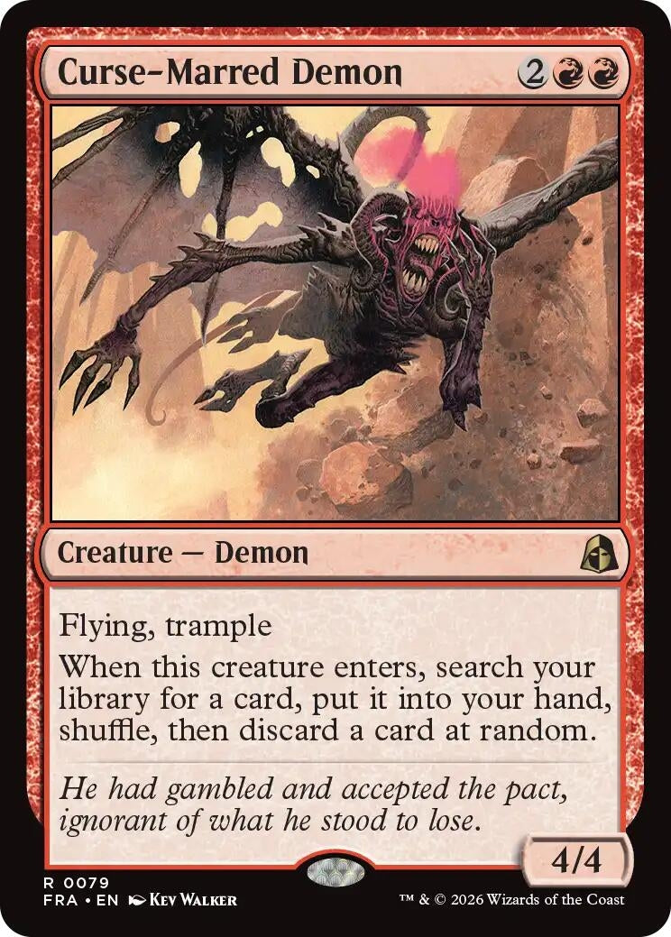 Image for Curse-Marred Demon (79) (FRA) - Magic: The Gathering