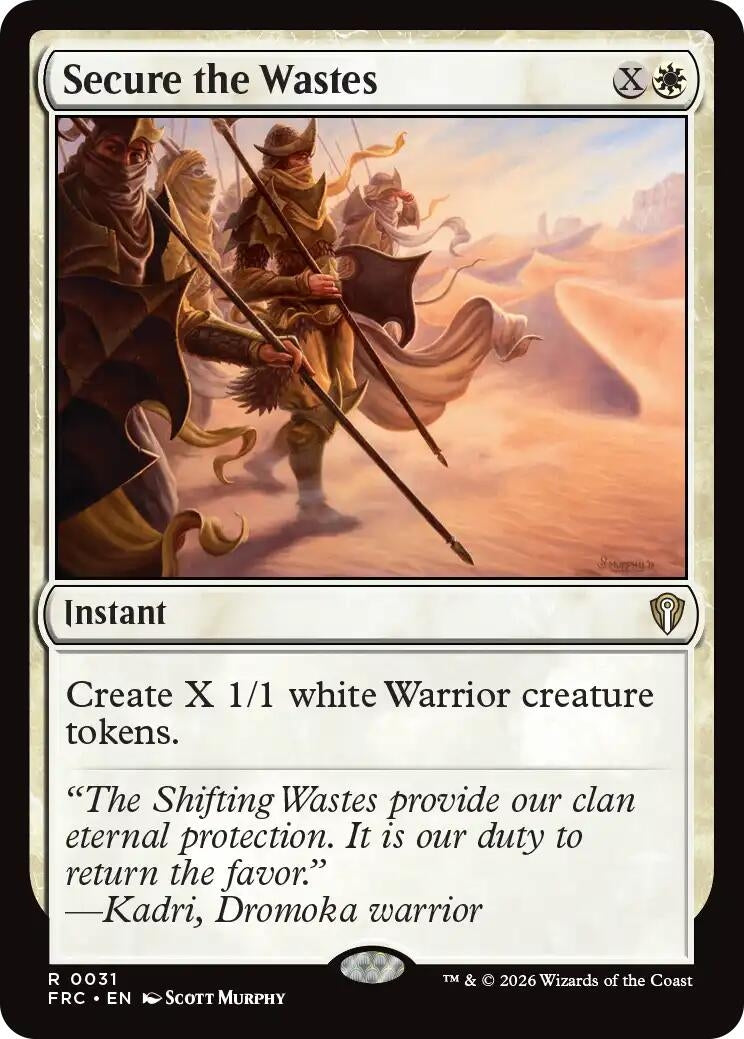 Image for Secure the Wastes (31) (FRC) - Magic: The Gathering