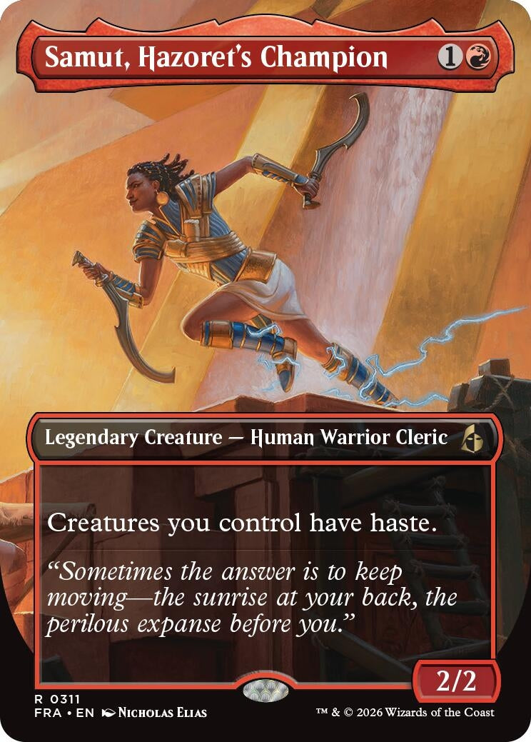 Image for Samut, Hazoret's Champion (Borderless) (311) (FRA) - Magic: The Gathering