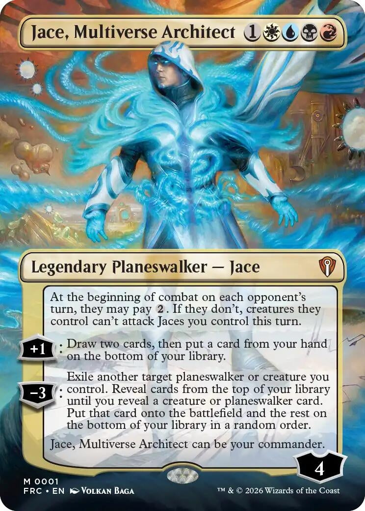Image for Jace, Multiverse Architect (Borderless) (1) (FRC) - Magic: The Gathering
