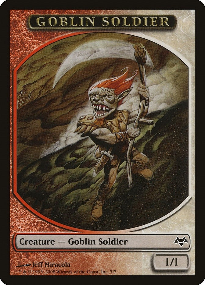 Image for Goblin Soldier Token (7) (EVE) - Magic: The Gathering