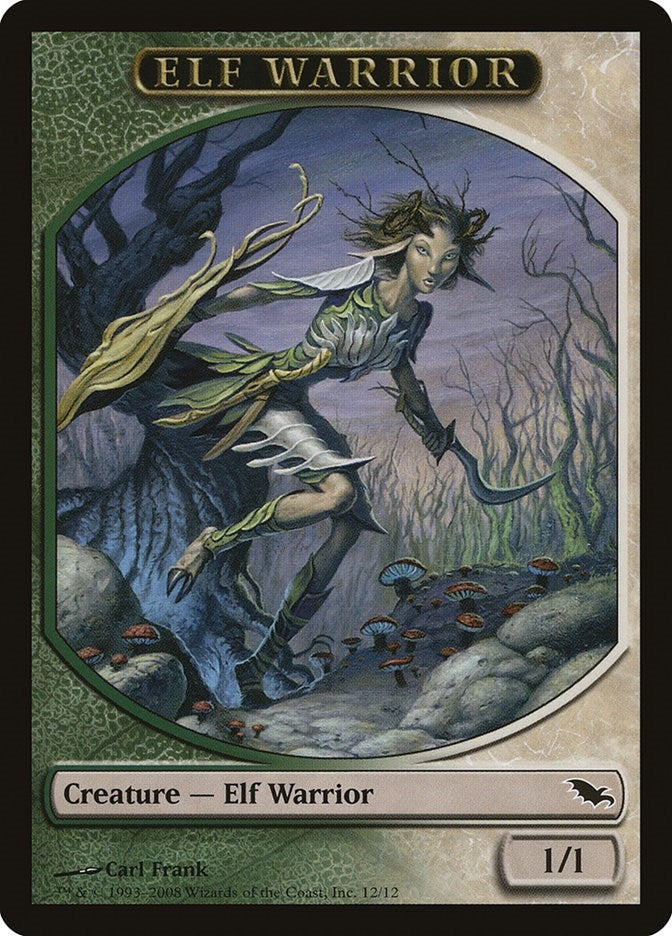 Image for Elf Warrior Token (12) (12) (SHM) - Magic: The Gathering