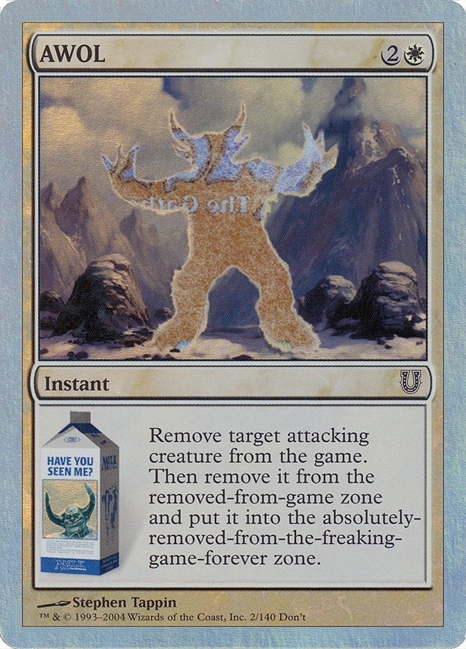 Image for AWOL (Alternate Foil) (2) (UNH) - Magic: The Gathering