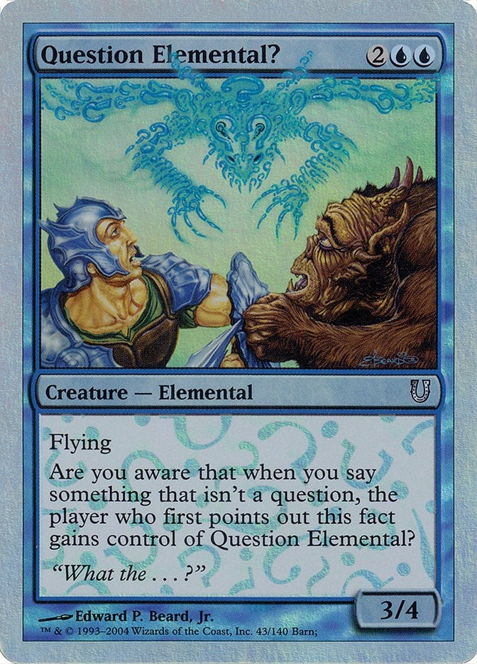 Image for Question Elemental? (Alternate Foil) (43) (UNH) - Magic: The Gathering