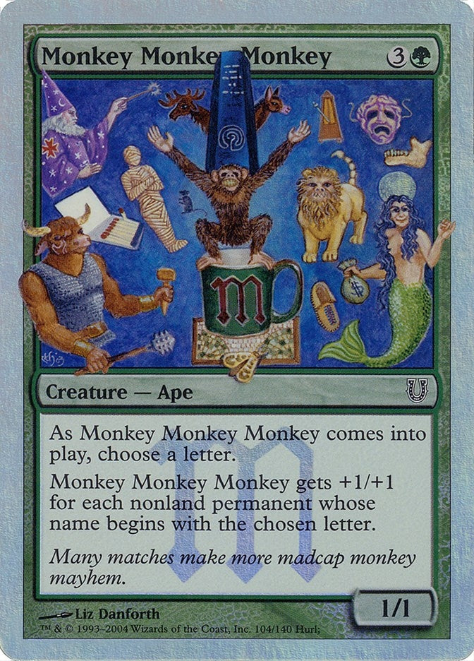 Image for Monkey Monkey Monkey (Alternate Foil) (104) (UNH) - Magic: The Gathering