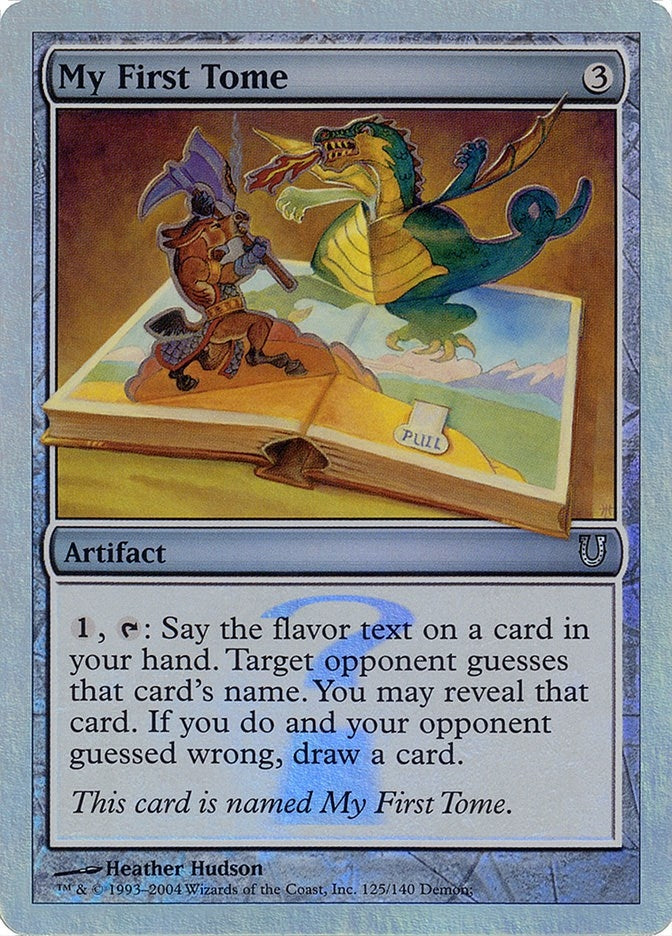 Image for My First Tome (Alternate Foil) (125) (UNH) - Magic: The Gathering