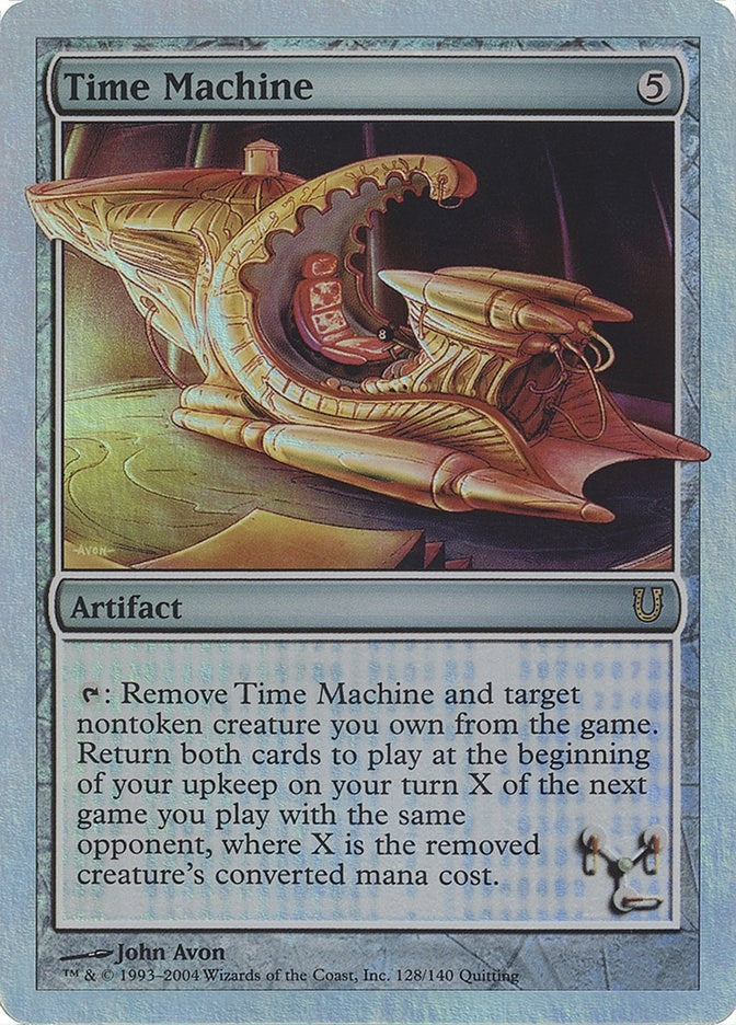 Image for Time Machine (Alternate Foil) (128) (UNH) - Magic: The Gathering