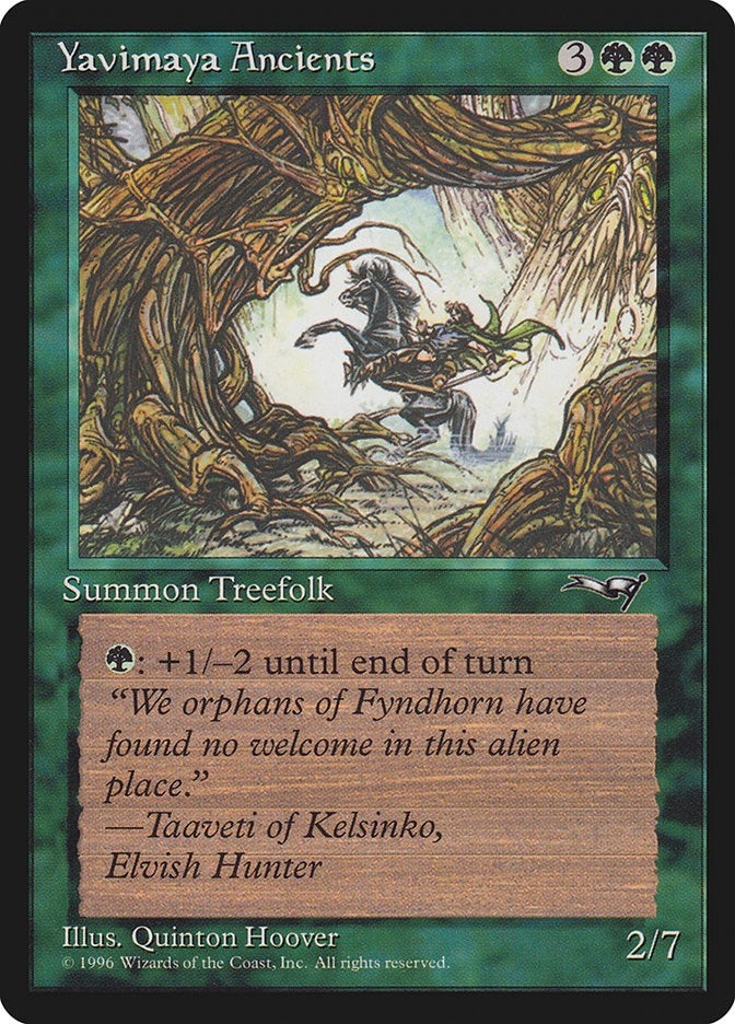 Image for Yavimaya Ancients (Rearing Horse) (92) (ALL) - Magic: The Gathering