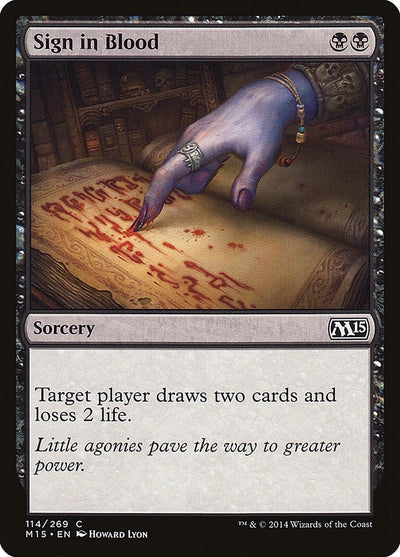 Sign in Blood (114) (M15)