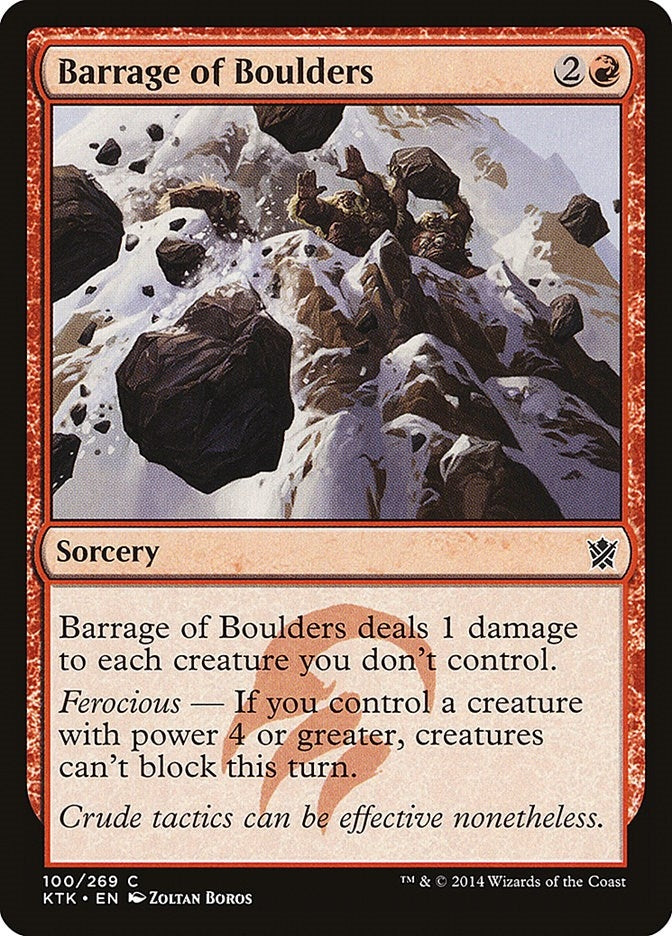 Barrage of Boulders (100) (KTK) Japanese
