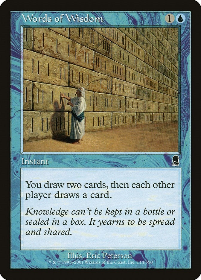 Image for Words of Wisdom (114) (ODY) - Magic: The Gathering