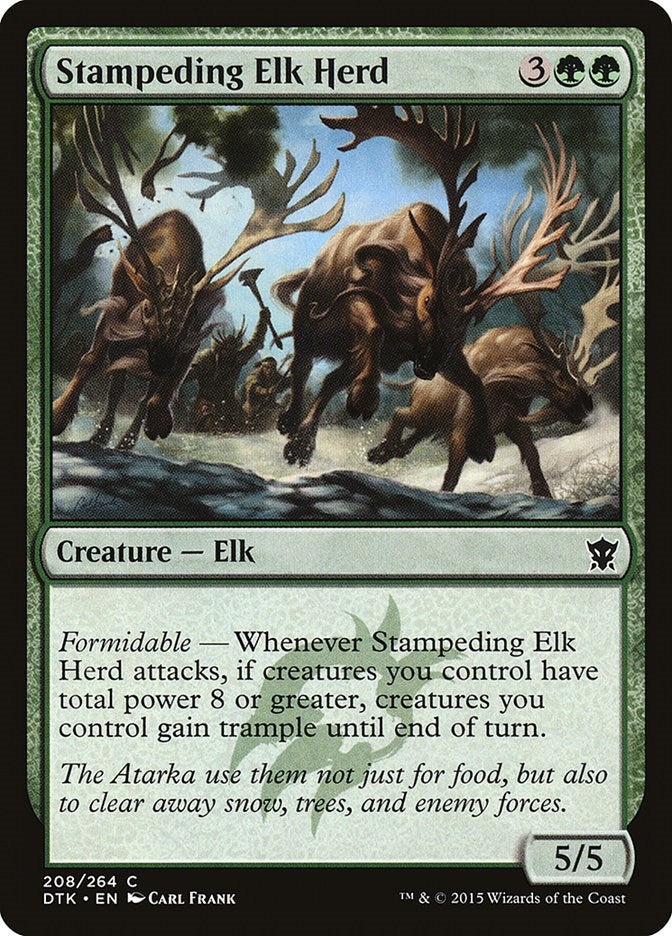 Stampeding Elk Herd (208) (DTK) Japanese
